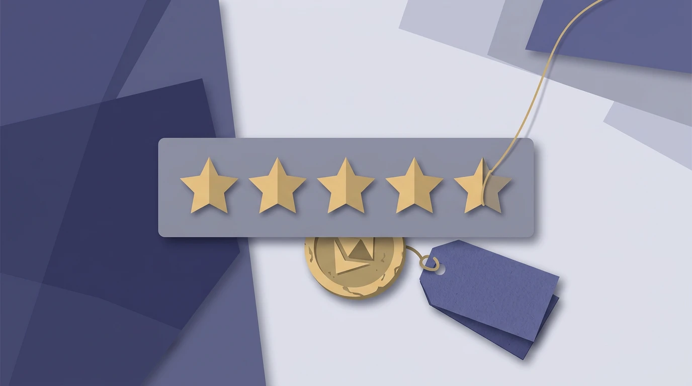 Illustration of affiliate review sites presenting paid placements as objective verdicts