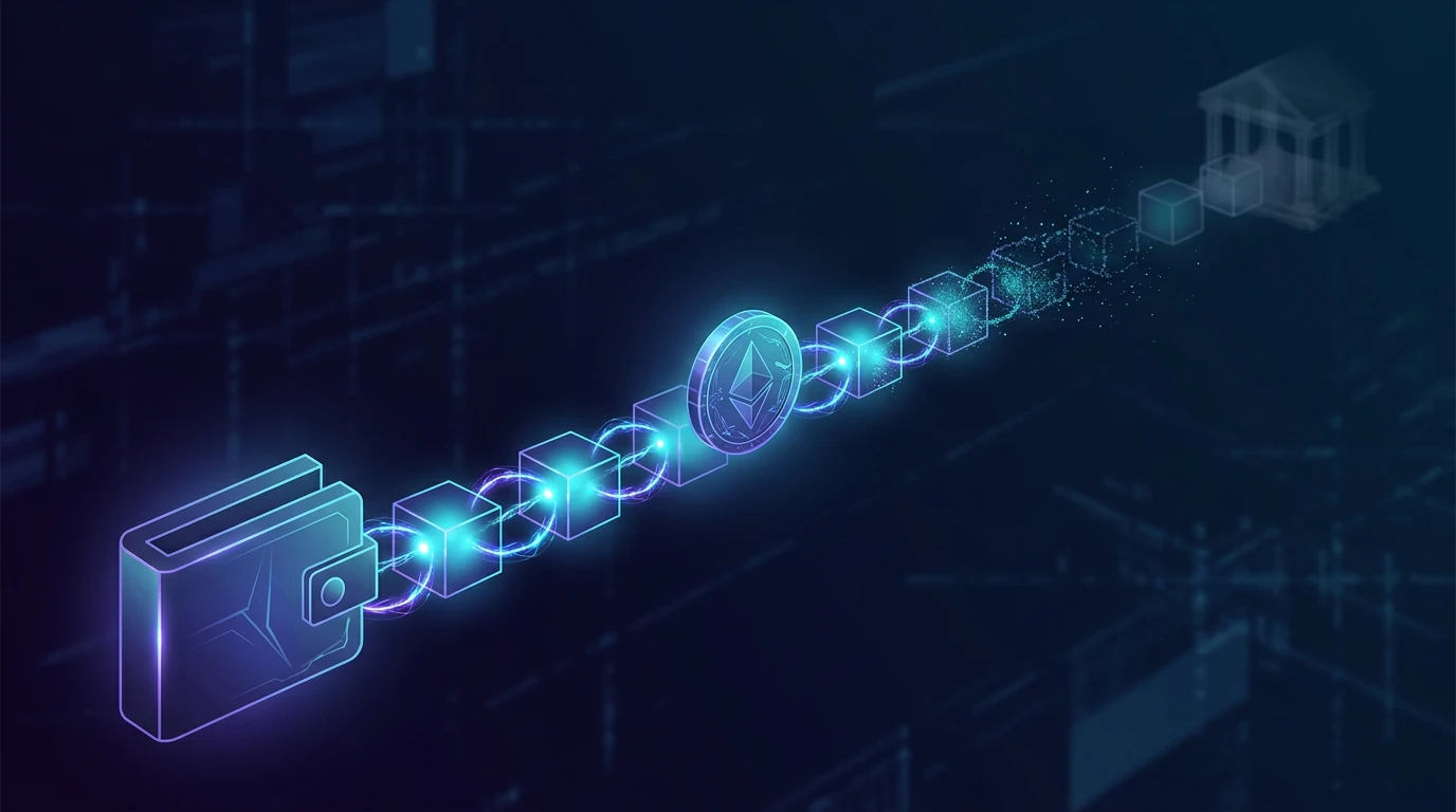 Diagram of a crypto casino deposit and the unrecoverable audit trail if funds disappear