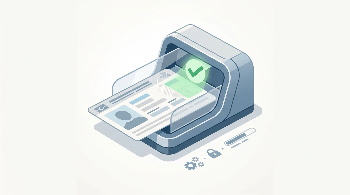 Illustration of the KYC identity verification process at a licensed online casino