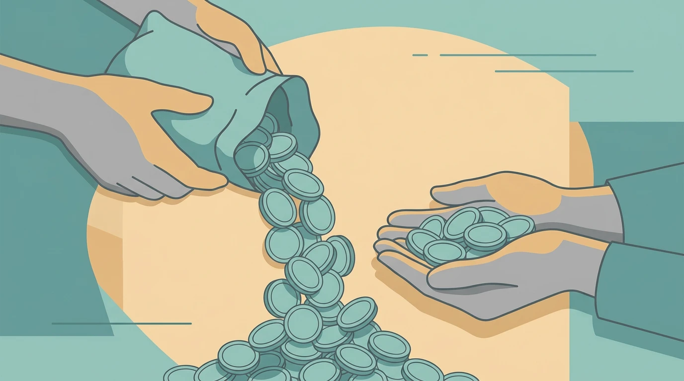 Illustration of a player keeping the full amount of gambling winnings