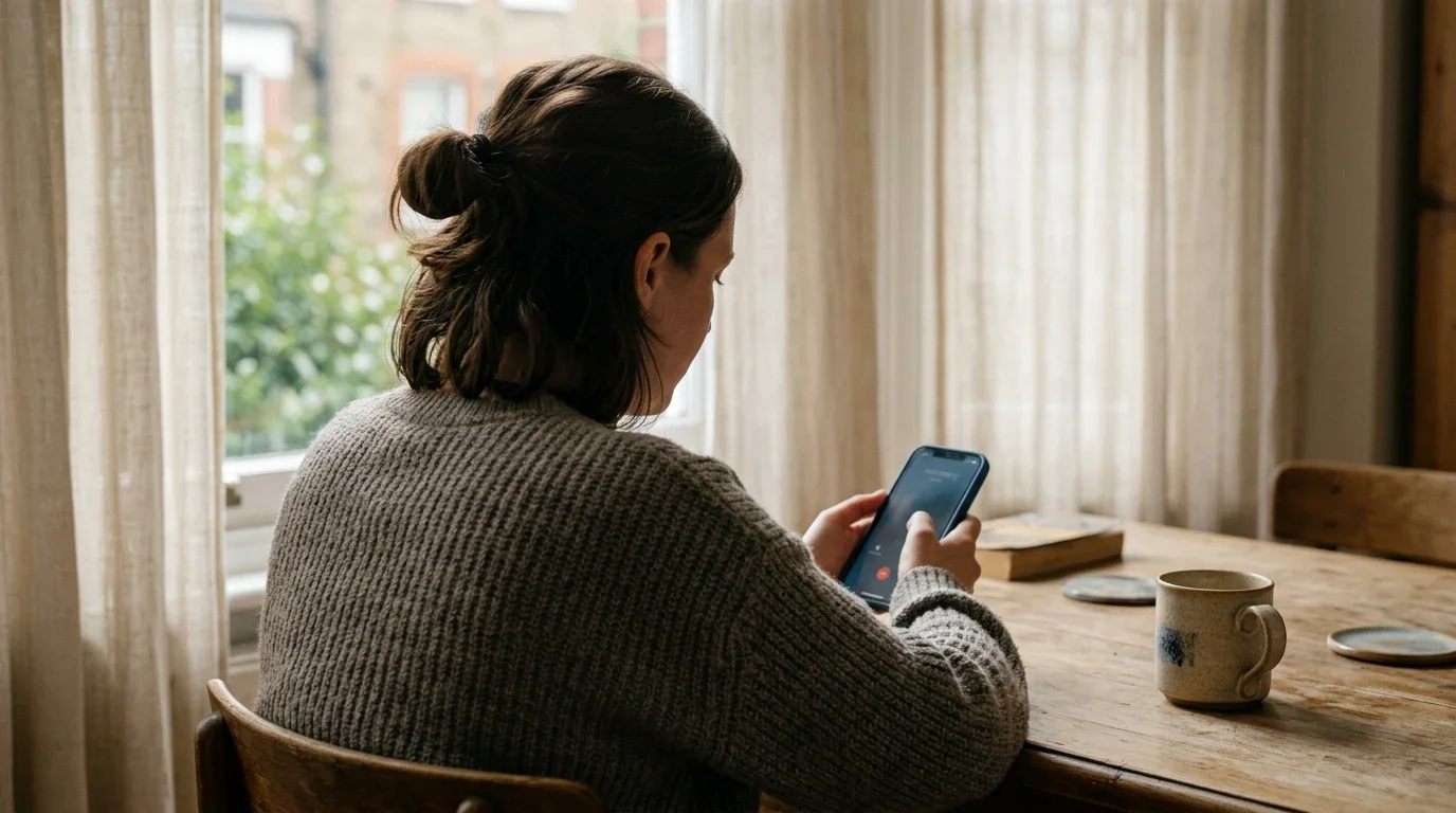 Person contacting the National Gambling Helpline for self-exclusion support in the UK