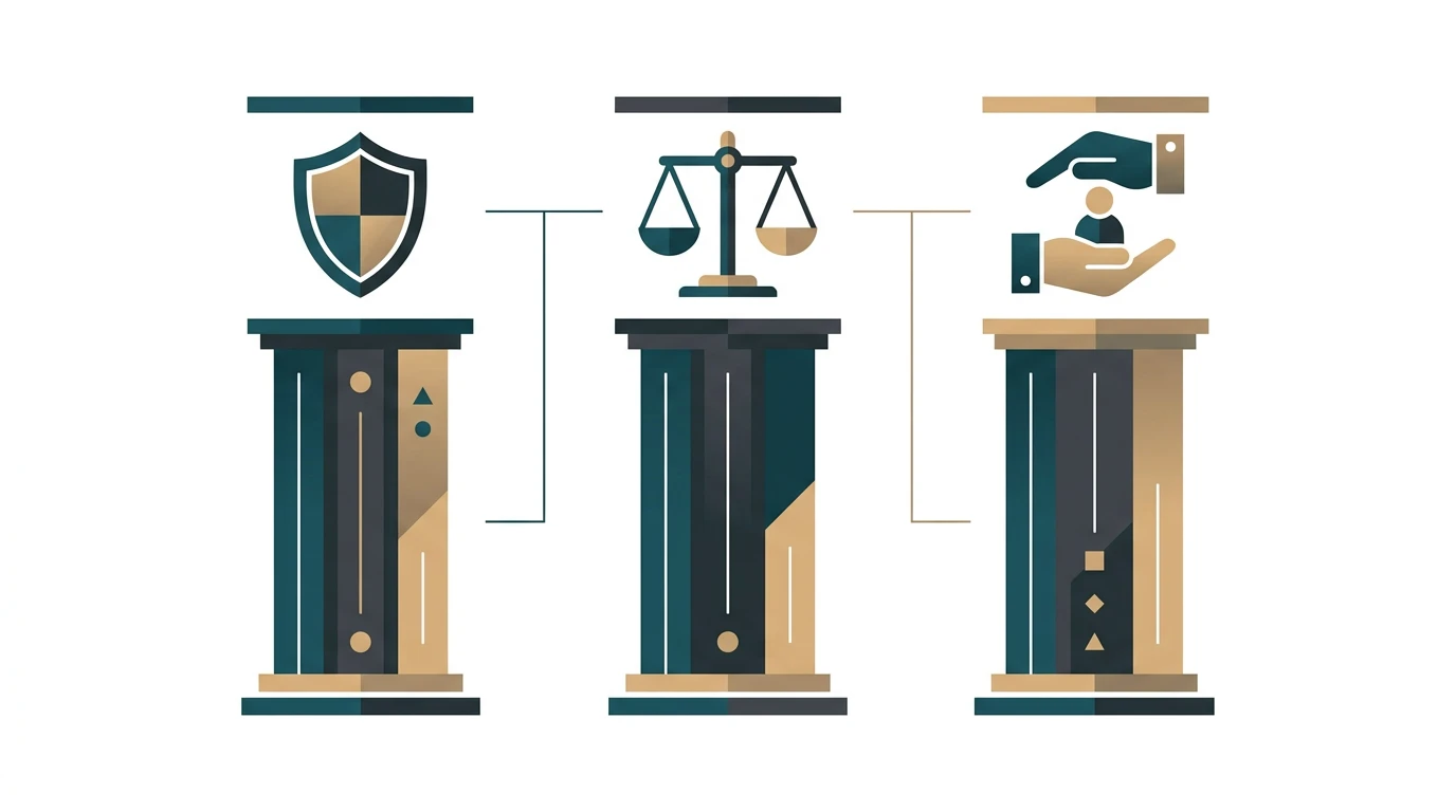 Diagram of the three UK gambling licensing objectives under the Gambling Act 2005